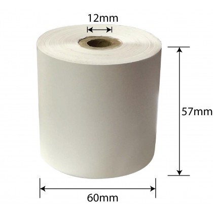 Thermal Receipt Paper Roll 57mm x 60mm x 12mm for Thermal Receipt Printer - 10rolls Thermal Receipt Paper Roll 57mm x 60mm x 12mm for Thermal Receipt Printer - 10rolls
